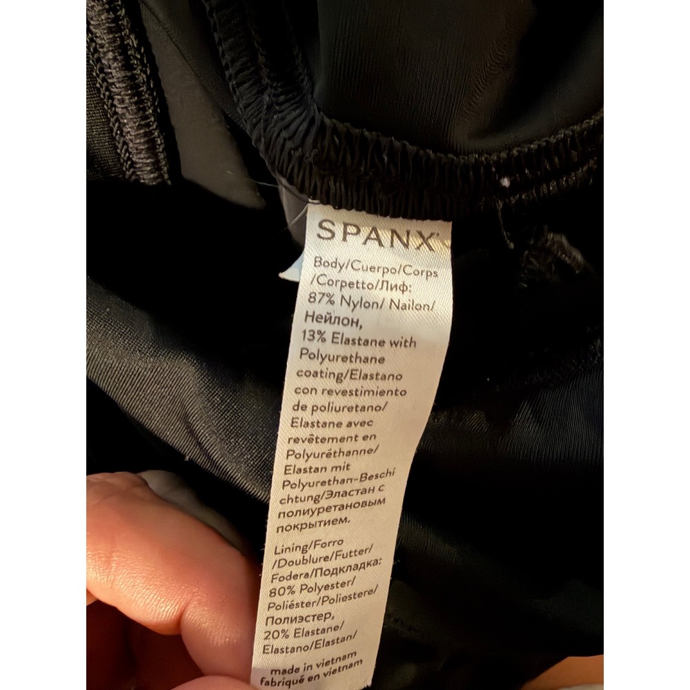 Spanx Camo Leggings Black Camo High Rise Shaping Large L‎ 20240R - Picture 4 of 8